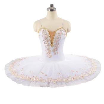 Предпрофессиональный Удобный Индивидуальный размер, индивидуальный цвет, танцевальная одежда для детей и девочек, взрослая женщина, 7 слоев белой балетной пачки