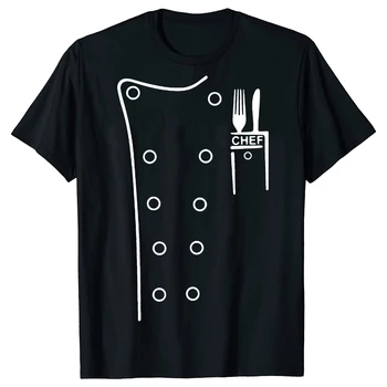 Футболка шеф-повара, мужская модная футболка, черная забавная новинка, футболки для шеф-повара на кухне, для приготовления пищи, для мужчин