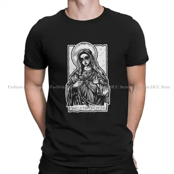 Футболка из полиэстера Virgin Mary God для мужчин, Повседневные толстовки с грустным юмором, футболка высокого качества, модная