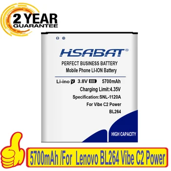 Новейший аккумулятор HSABAT 5700 мАч для Lenovo Vibe C2 Power BL264