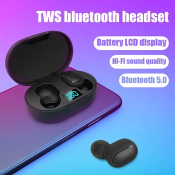 TWS E6S A6 Lite Bluetooth Наушники Наушники Беспроводная Шумоподавляющая Гарнитура Мини Спортивные Стереонаушники Для Смартфонов