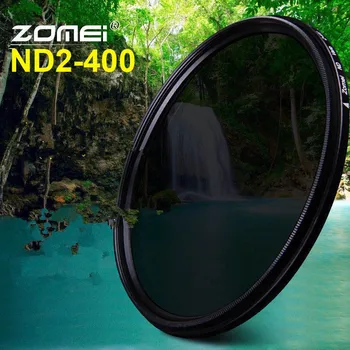 Zomei Glass Slim Fader Переменный ND-Фильтр С Регулируемой Нейтральной Плотностью от ND2 до ND400 ND2-400 для Объектива камеры Canon NIkon Hoya Sony