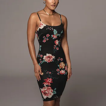 2022 Летняя женская сумка Amazon с сексуальным принтом на бретельках, платье-юбка для женщин в США
