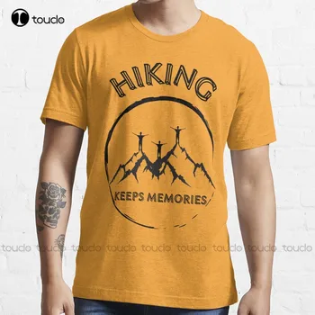 Футболка с надписью Hiking Keeps Memories, черная футболка Для женщин, простая повседневная футболка Vintag на открытом воздухе, уличная одежда Harajuku Xs-5Xl