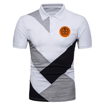 Летняя мужская рубашка поло LOKI VARIANT 2023, роскошная футболка с отложным воротником и коротким рукавом с лацканами