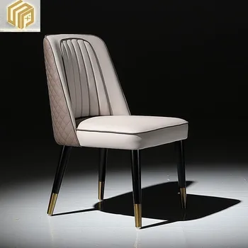 Обеденный стул из цельного дерева в скандинавском стиле, современный небольшой семейный ресторан, удобное кресло со спинкой, итальянское легкое роскошное кресло