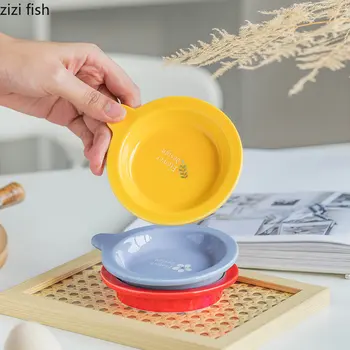 Симпатичное Креативное Керамическое Блюдо для приправ на кухне гостиничного ресторана Специальная Посуда для приготовления суши для макания в соус