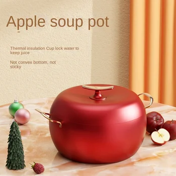 Кастрюля для яблочного супа высококачественная многофункциональная кастрюля для тушения, кастрюля для здоровья, кастрюля для супа, индукционная плита, газовая плита, универсальные кастрюли для приготовления пищи