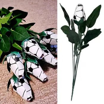 Имитация цветочного растения, искусственный цветок, Реалистичный на вид, устойчивый к выцветанию тюль, Креативный подарок на день рождения в стиле спортивного мяча