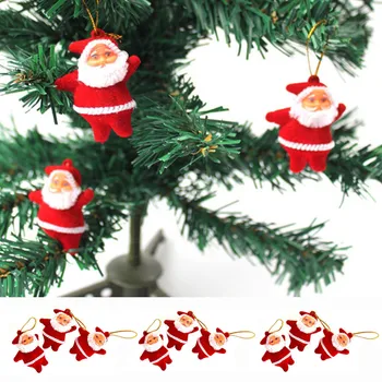 Украшения Санта-Клауса, подарочные украшения в виде снеговика, Кукла, Рождественская гирлянда, 9 шт., декор для дома, легкая гирлянда с кисточками, 50 г