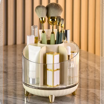 Ведро для хранения кистей для макияжа Многоцелевой контейнер для теней для век для ванной комнаты