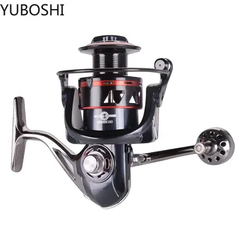YUBOSHI LM-Series 4.9: 1 Спиннинговая рыболовная катушка для морского окуня из алюминиевого сплава 12bb, складное рыболовное колесо-качалка