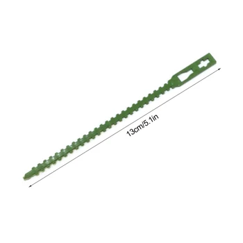 Регулируемый набор стяжек для растений 30/50 шт. Пластиковые кабельные стяжки для поддержки зеленых растений Гибкие стропы для растений для садового дерева
