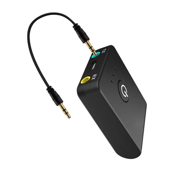 2019 Аудиоадаптер Bluetooth 4.2 2 в 1 с передатчиком и приемником, аудиоадаптер Беспроводной музыки AUX APTX 3,5 мм для усилителя, динамика, гарнитуры, телевизора