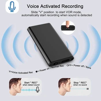 X2 MP3 USB-ручка Диктофон Оборудование для записи звука Цифровой диктофон Устройство для записи звука Micro Audio