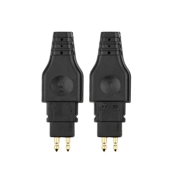 2 шт Мини-кабель для наушников Контактный разъем для подключения аудионаушников для HD650 HD600 HD580 HD25 Черный