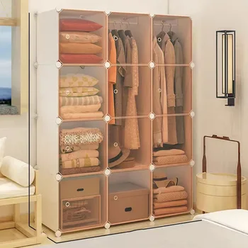 Вешалка Для одежды Скандинавские Шкафы Вешалка Для Спальни Модный Пластиковый Шкаф Для Хранения Arara De Roupa Компактная Мебель XF116YH