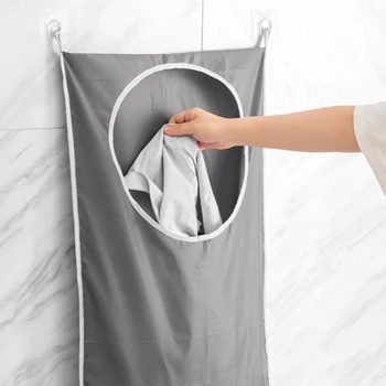 Настенный мешок для белья в ванной, туалет, водонепроницаемая сумка для хранения грязной одежды из ткани Оксфорд, настенный мешок для хранения одежды
